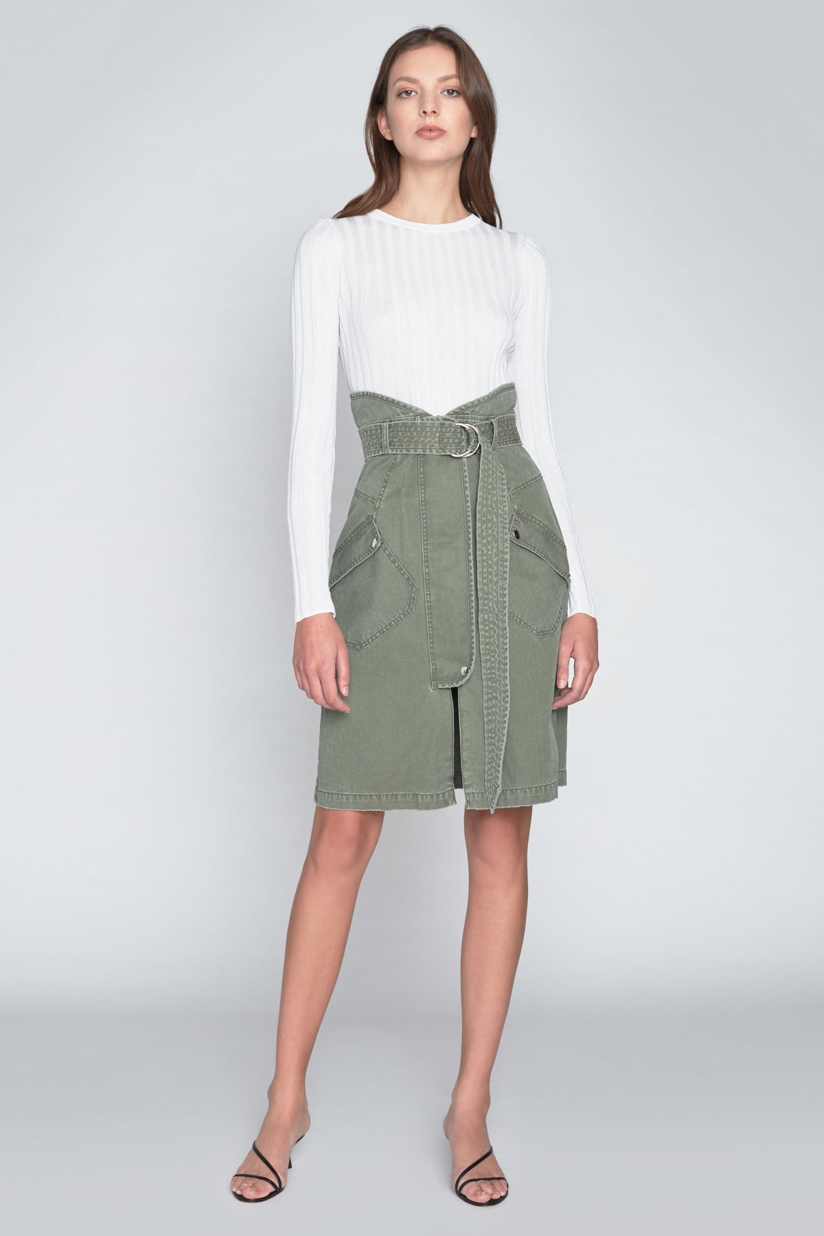 Brooke Canvas Long Skirt