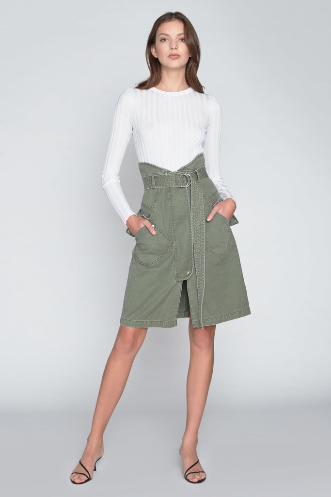 Brooke Canvas Long Skirt