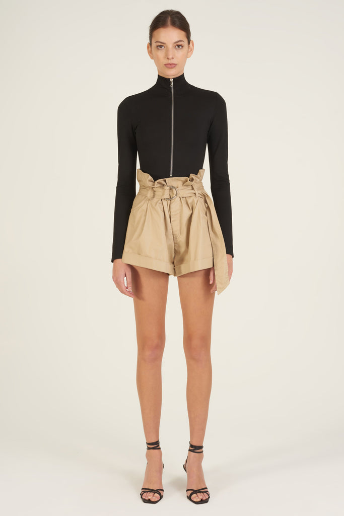 Dixon Paper Bag Lightweight Canvas Short in Sandshell