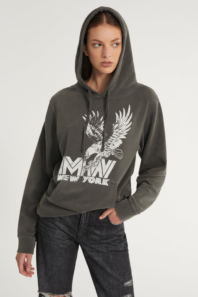 Eagle Graphic French Terry Hoodie | MARISSA WEBB