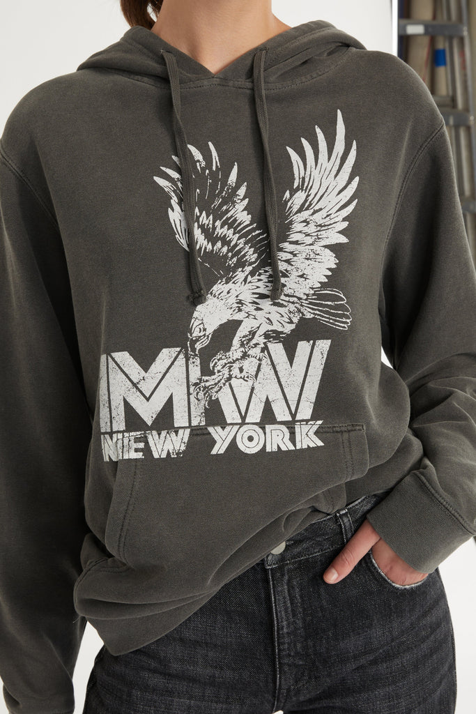 Eagle Graphic French Terry Hoodie | MARISSA WEBB