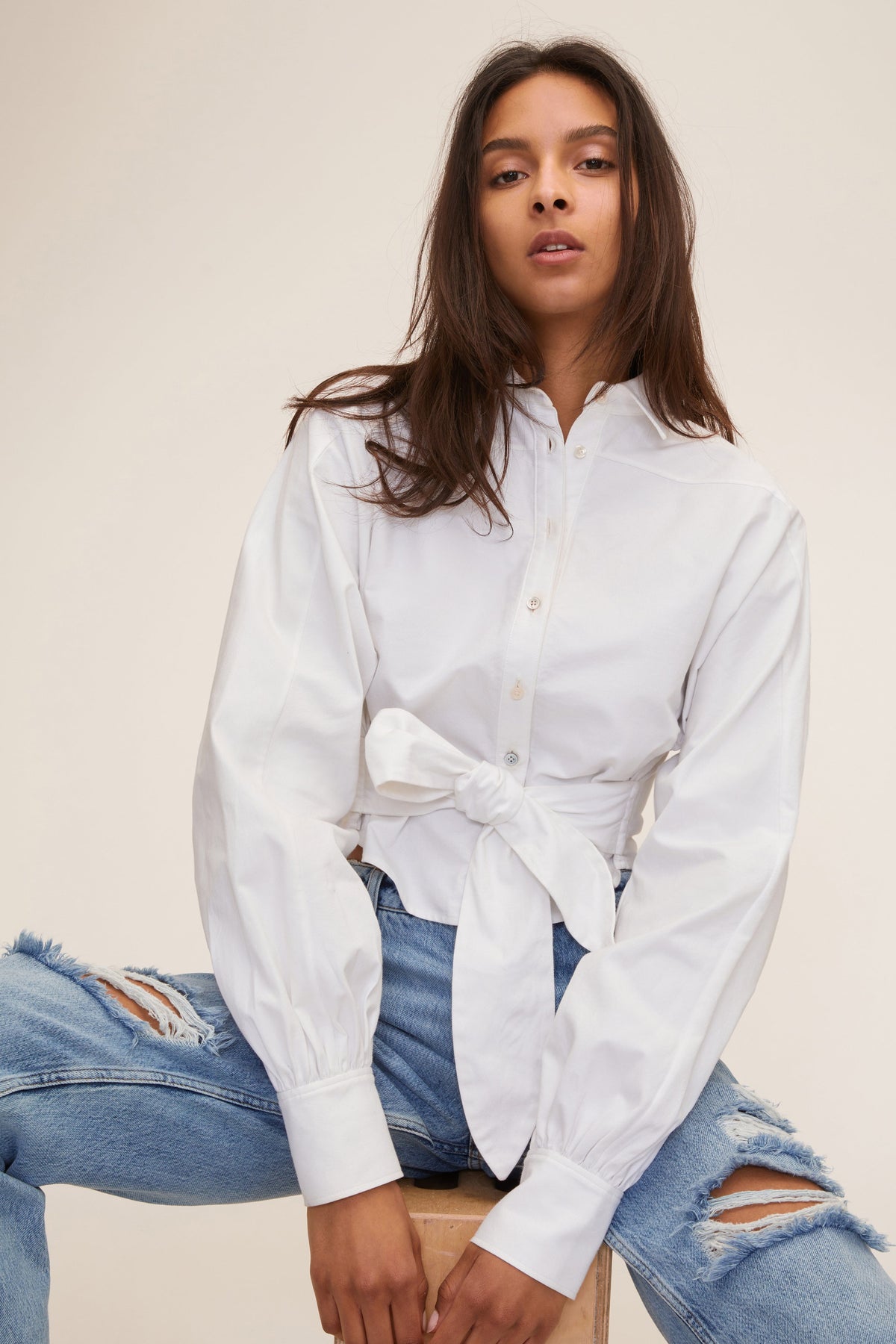 Emmerson Oxford Shirt in White