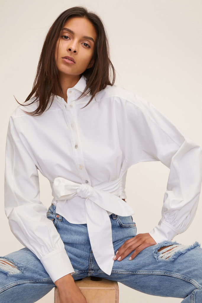 Emmerson Oxford Shirt in White