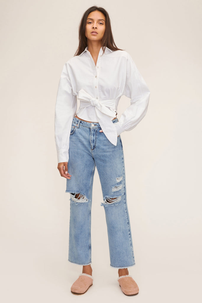 Emmerson Oxford Shirt in White