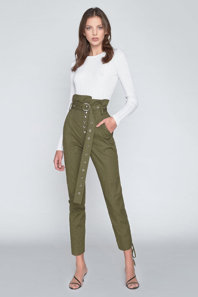 Gia Ankle Length Pant in Forest