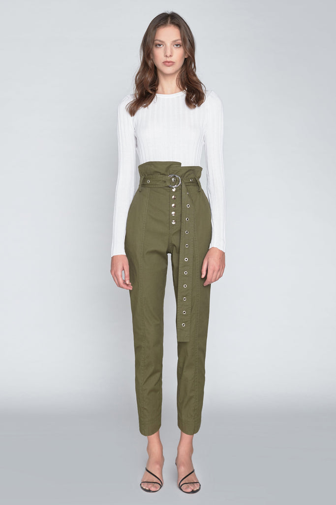 Gia Ankle Length Pant in Forest