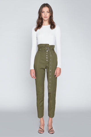 Gia Ankle Length Pant in Forest