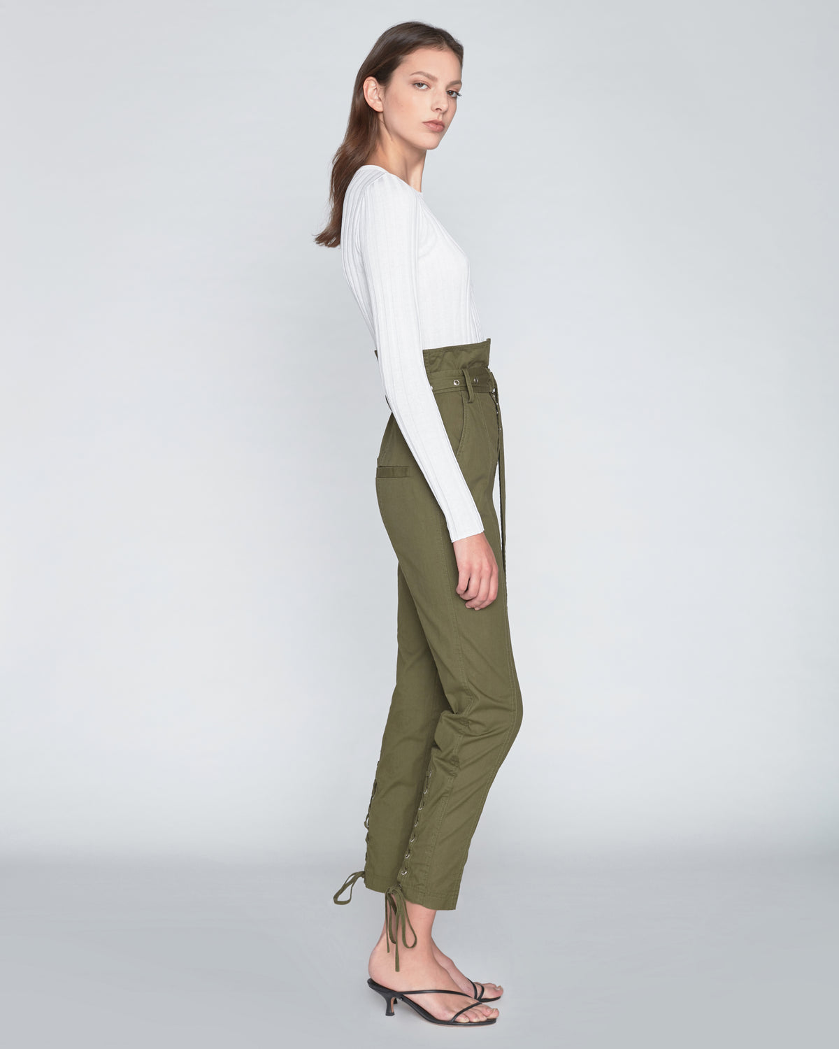 Gia Ankle Length Pant in Forest