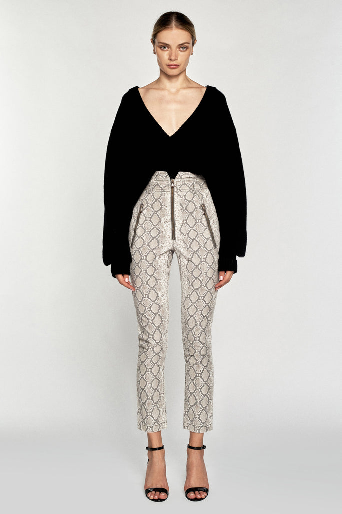 Josh Python Print Canvas Pant