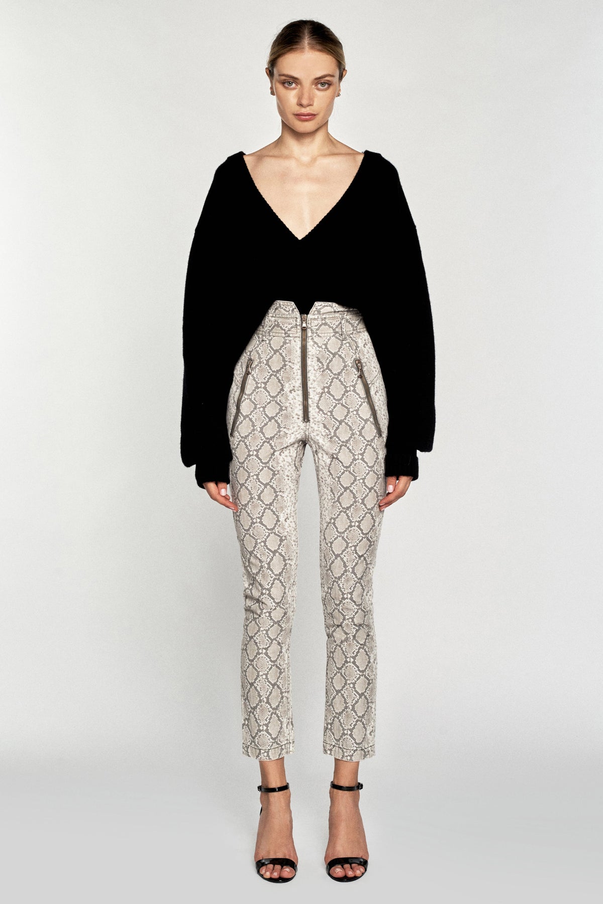 Josh Python Print Canvas Pant
