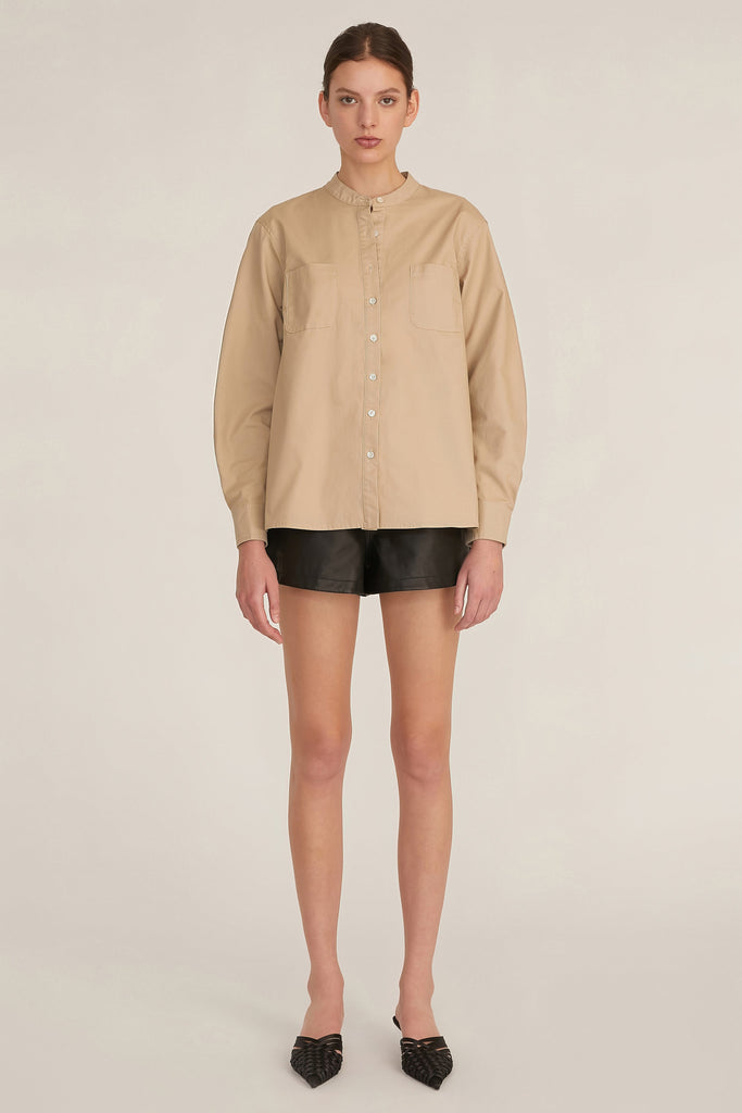 Lennox Canvas Tie-Back Button Down