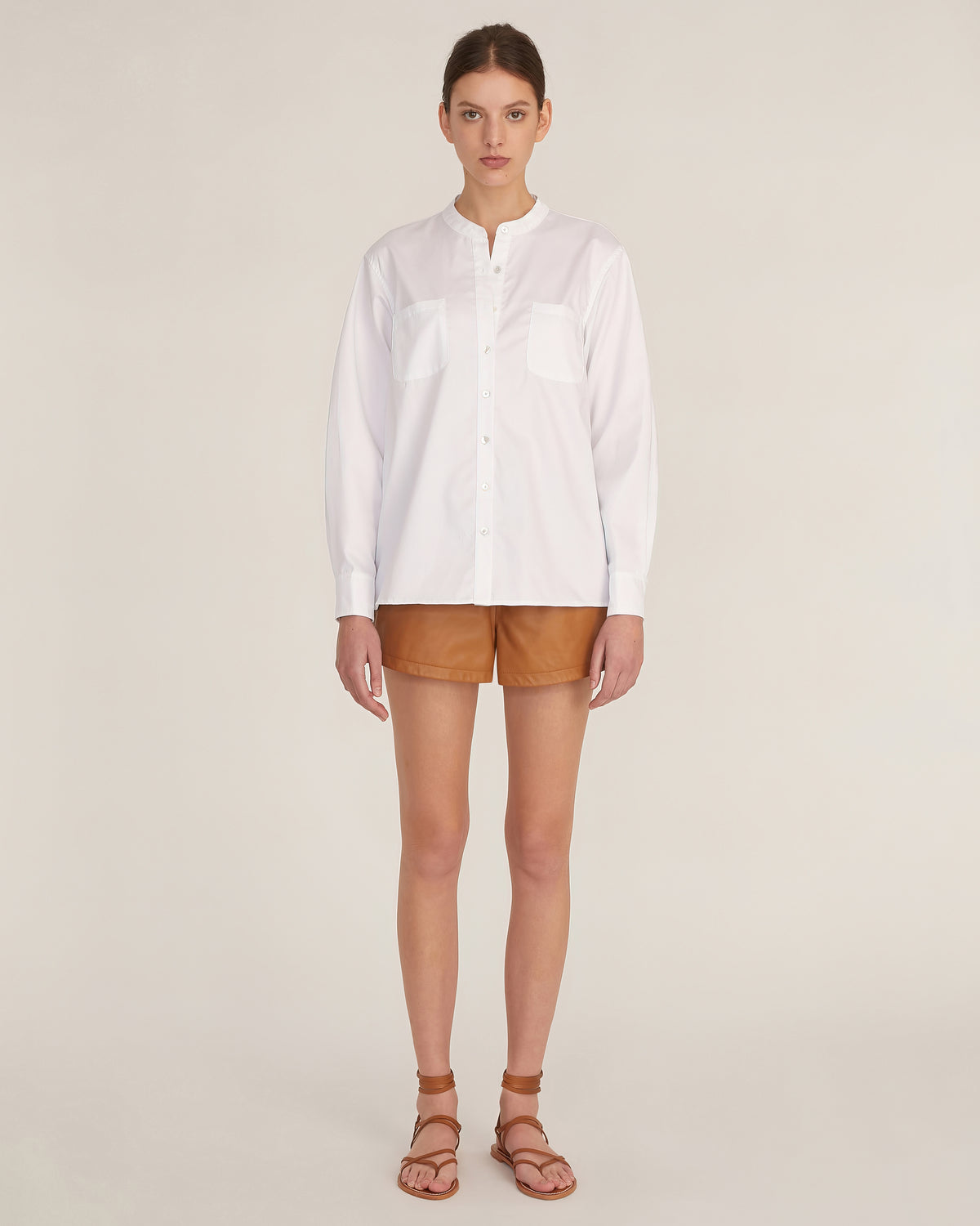 Lennox Tie-Back Cotton Button Down