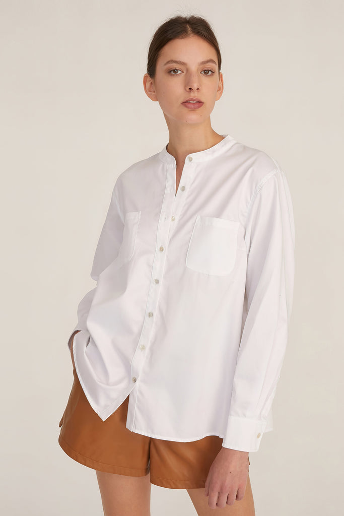 Lennox Tie-Back Cotton Button Down