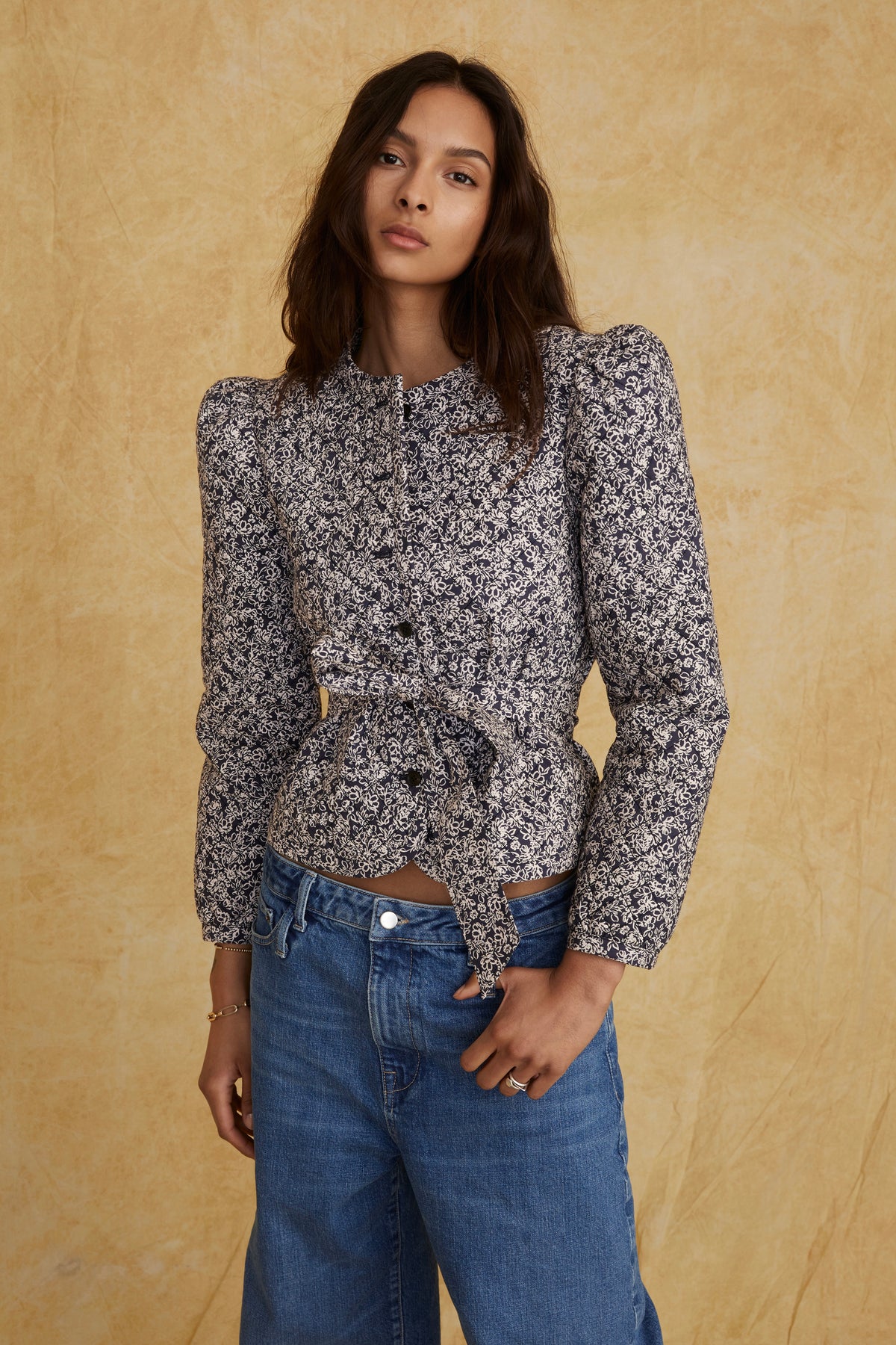 Albie Quilted Floral Shirt Jacket | MARISSA WEBB