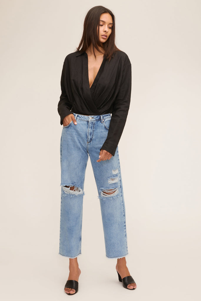 Maxwell Linen Shirt in Black