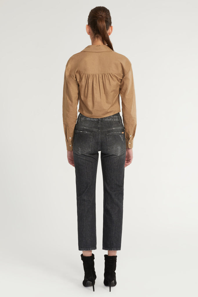 Maxwell Linen Shirt in Sandalwood