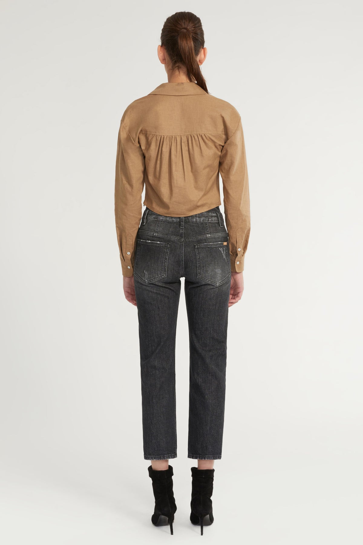 Maxwell Linen Shirt in Sandalwood