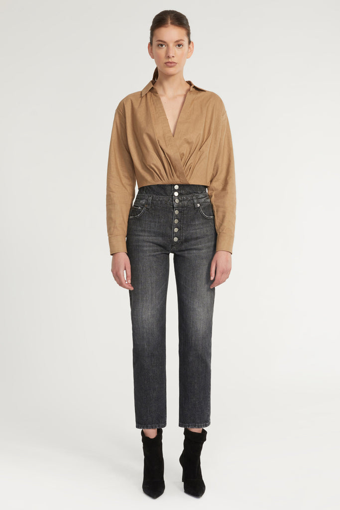Maxwell Linen Shirt in Sandalwood