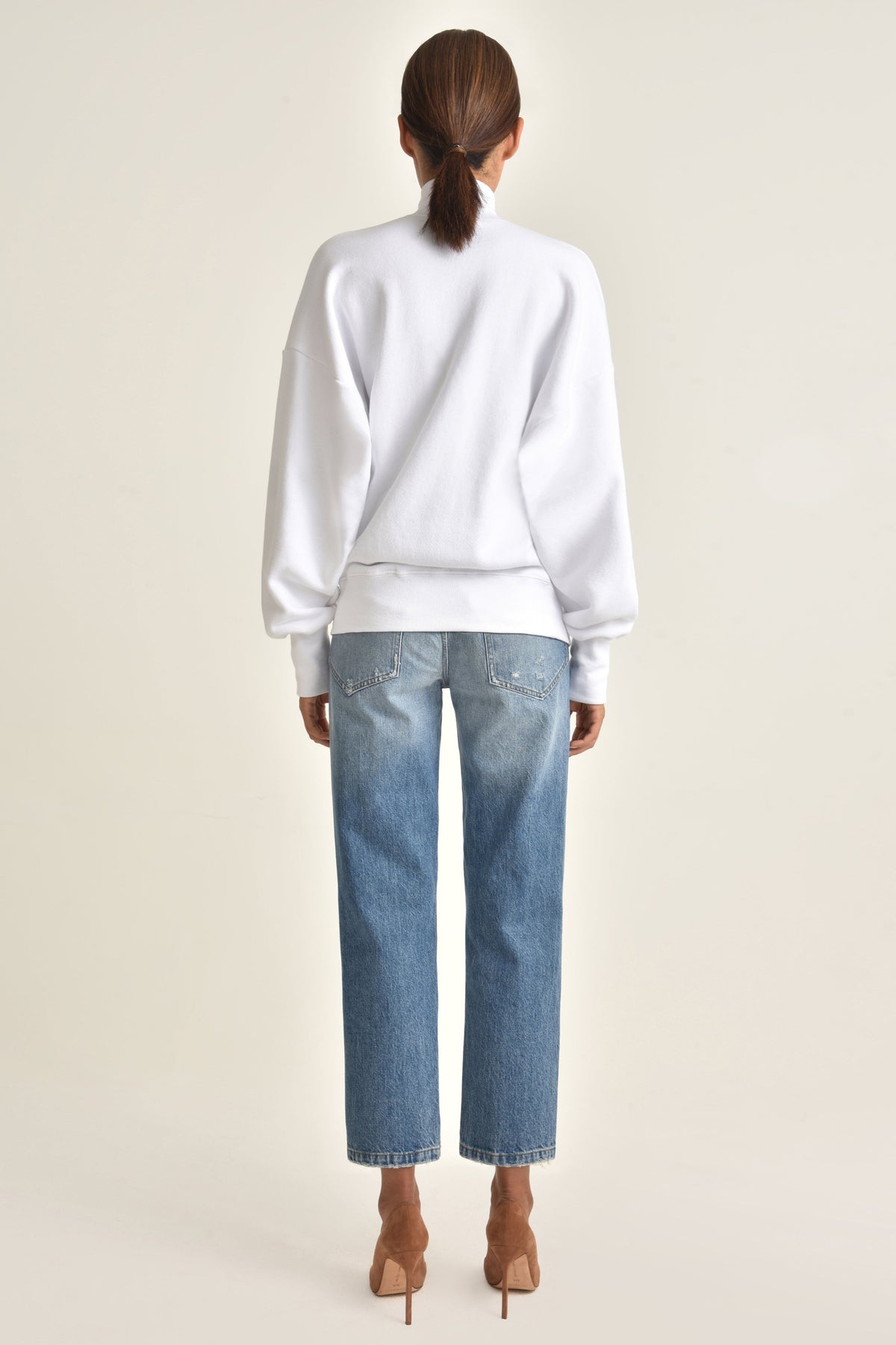 So Relaxed French Terry Zip Front Sweatshirt