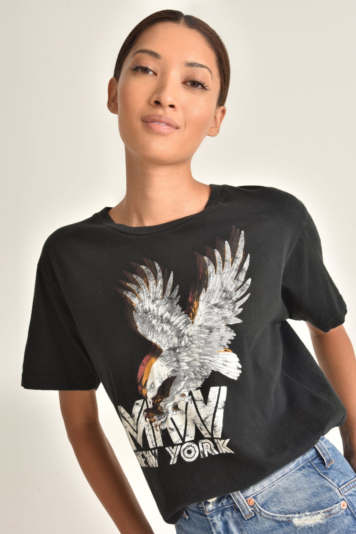 Eagle Graphic Tee_Black_Front