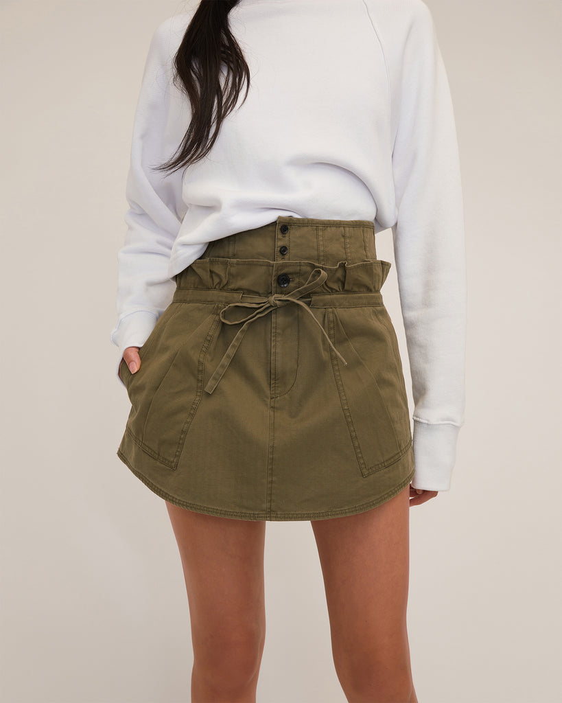 Layla Canvas Corset Cargo Mini Skirt | MARISSA WEBB