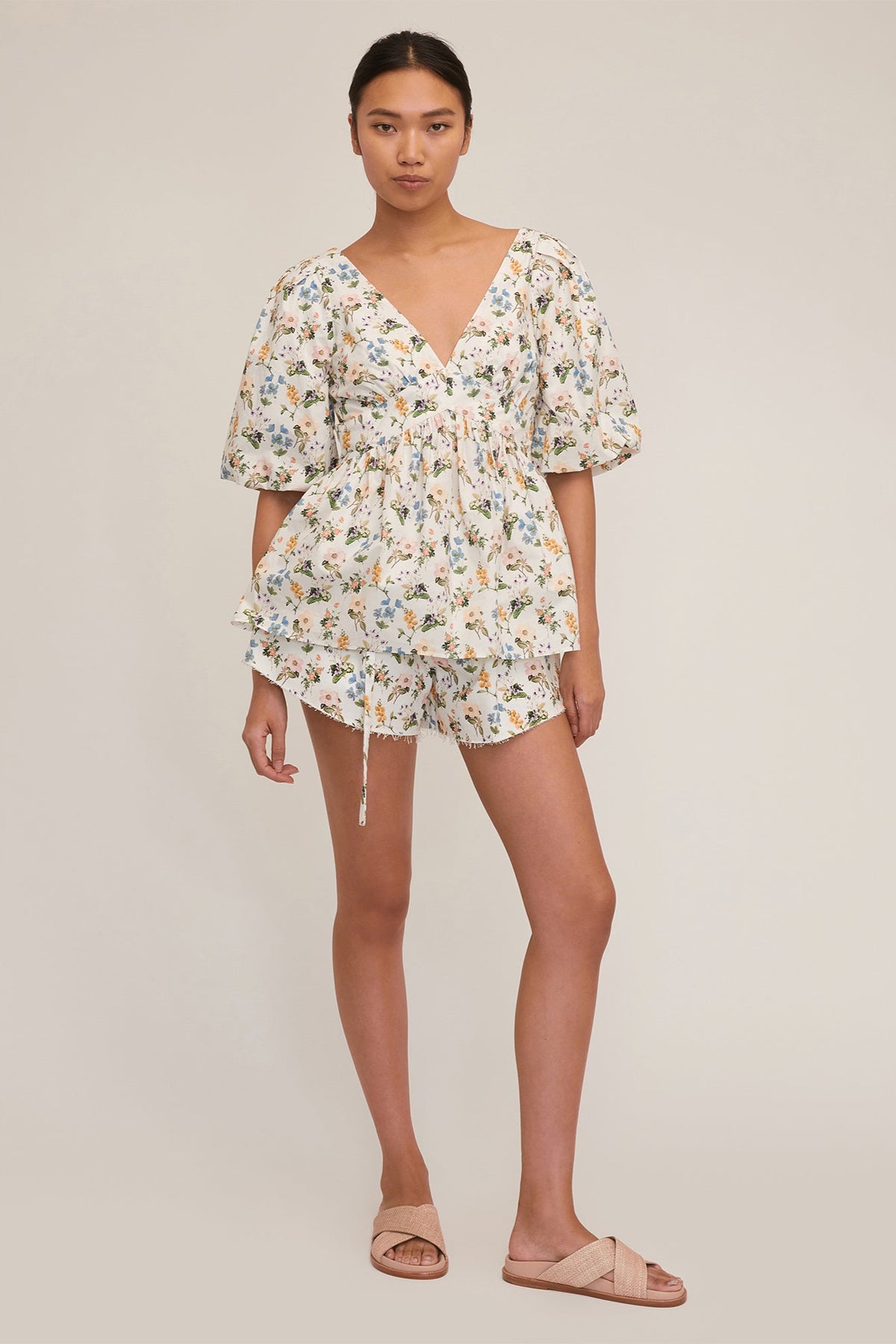 Griffin Botanical Floral Open Back Top | MARISSA WEBB