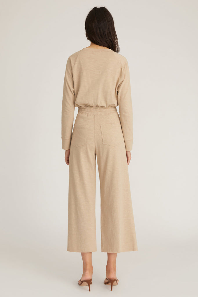 So Relaxed Slub Cotton Wide Leg Lounge Pant
