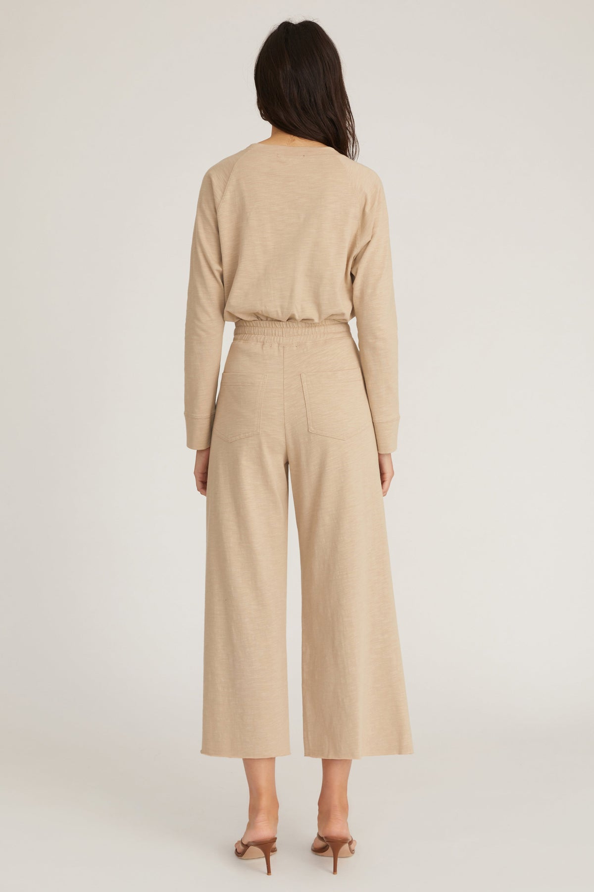 So Relaxed Slub Cotton Wide Leg Lounge Pant
