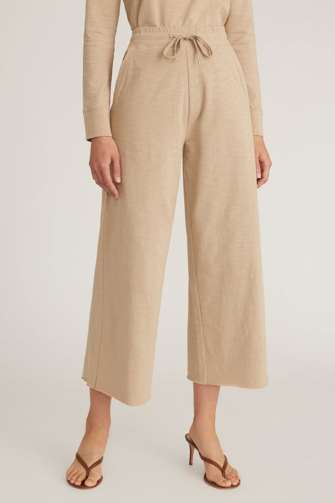 So Relaxed Slub Cotton Wide Leg Lounge Pant