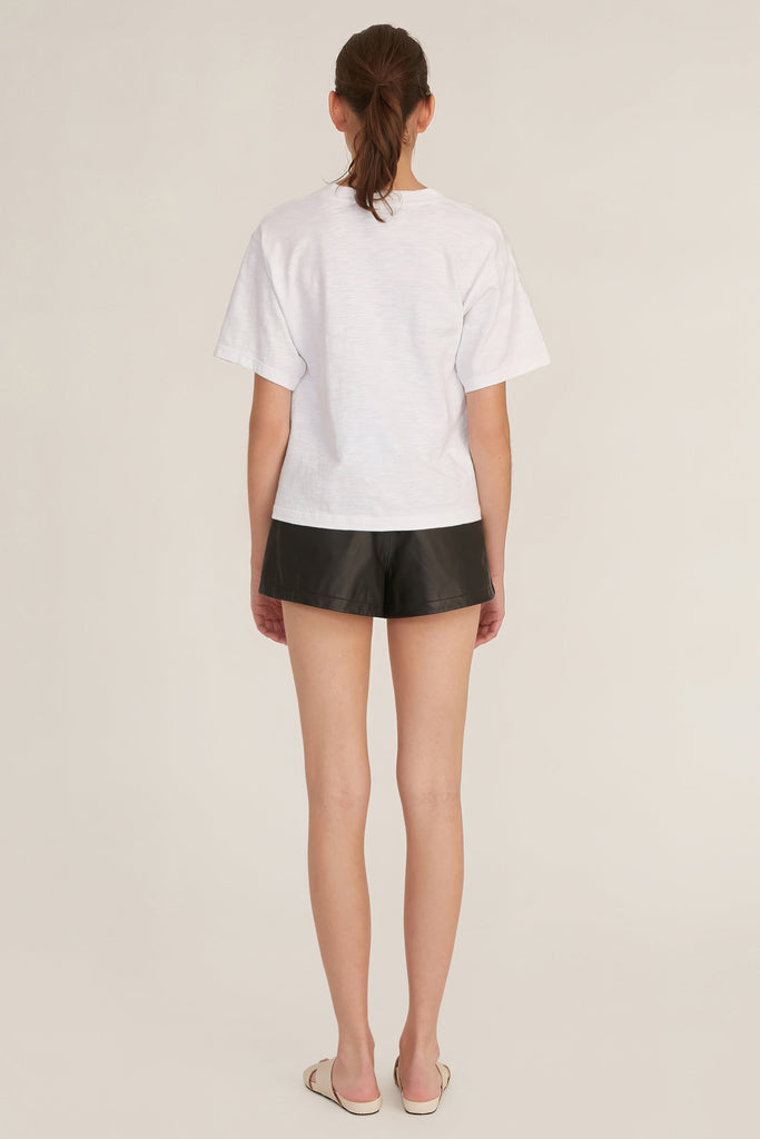 So Relaxed Slub Jersey Boyfriend Tee in White
