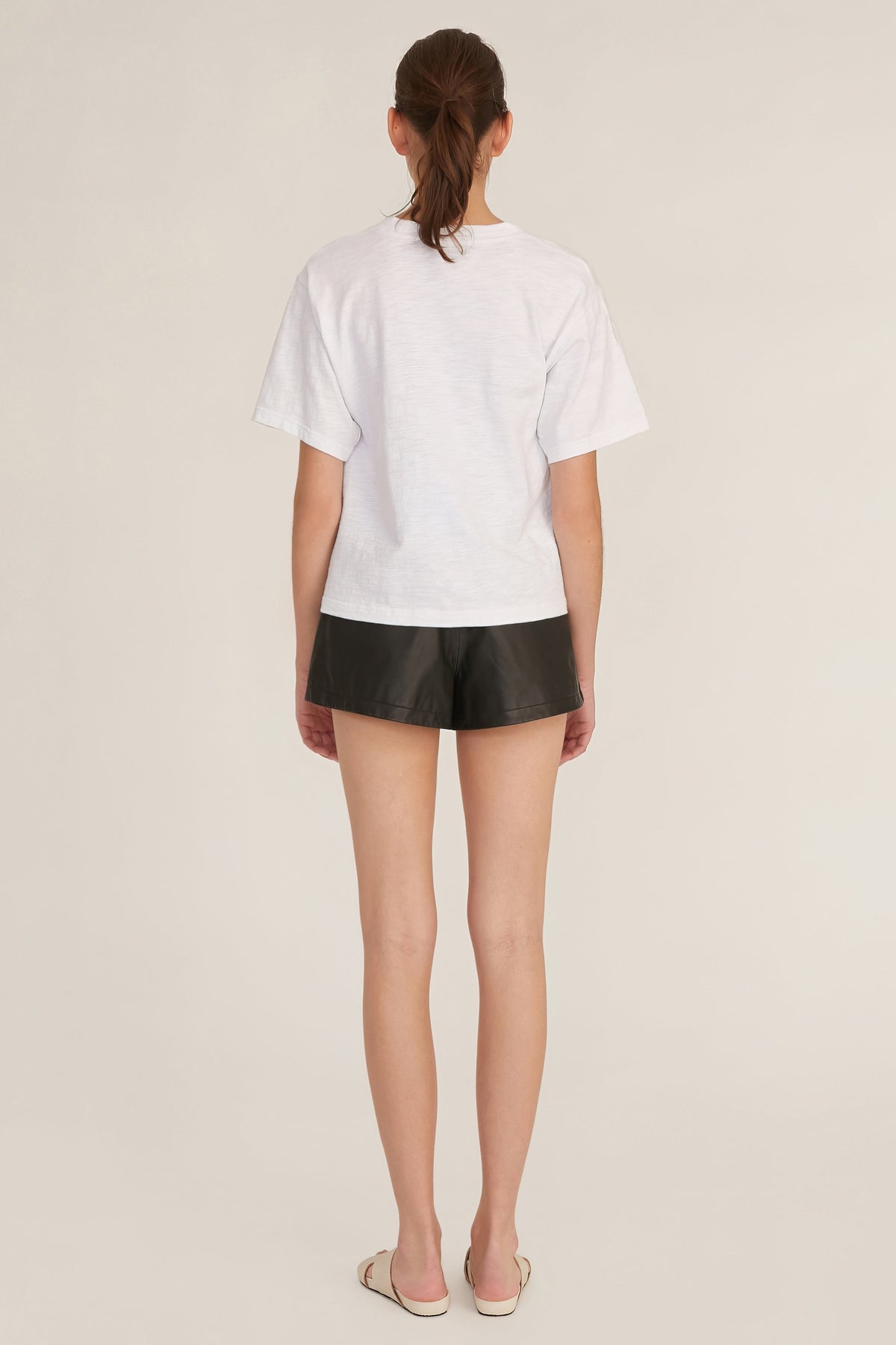 So Relaxed Slub Jersey Boyfriend Tee in White