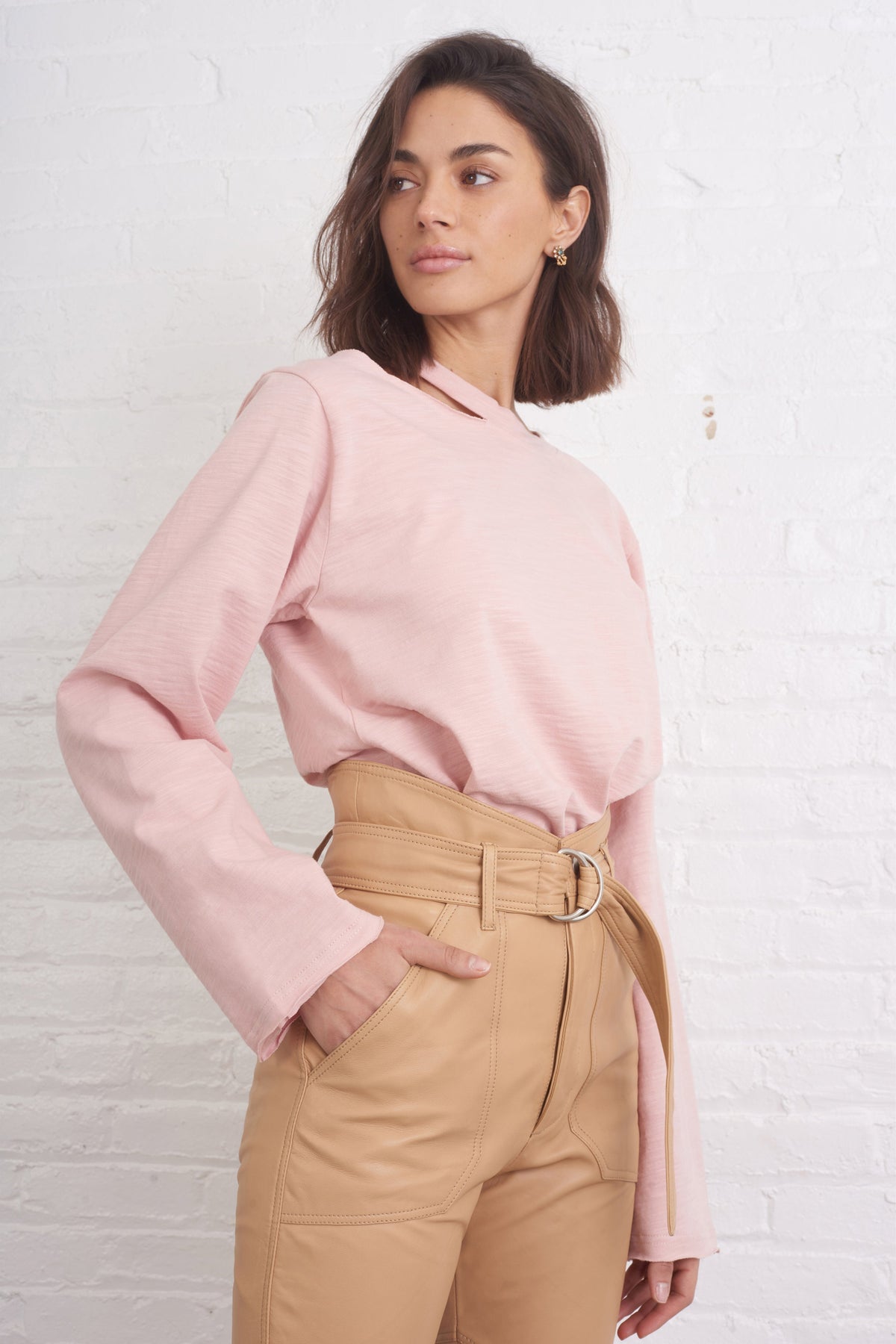 Tate Cut Out Long Sleeve in Rosewood