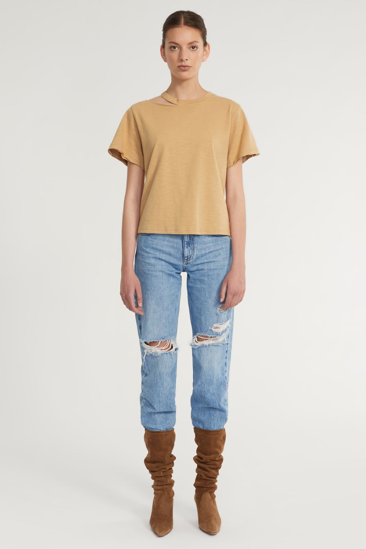 Tate Cut Out Tee in Sedona