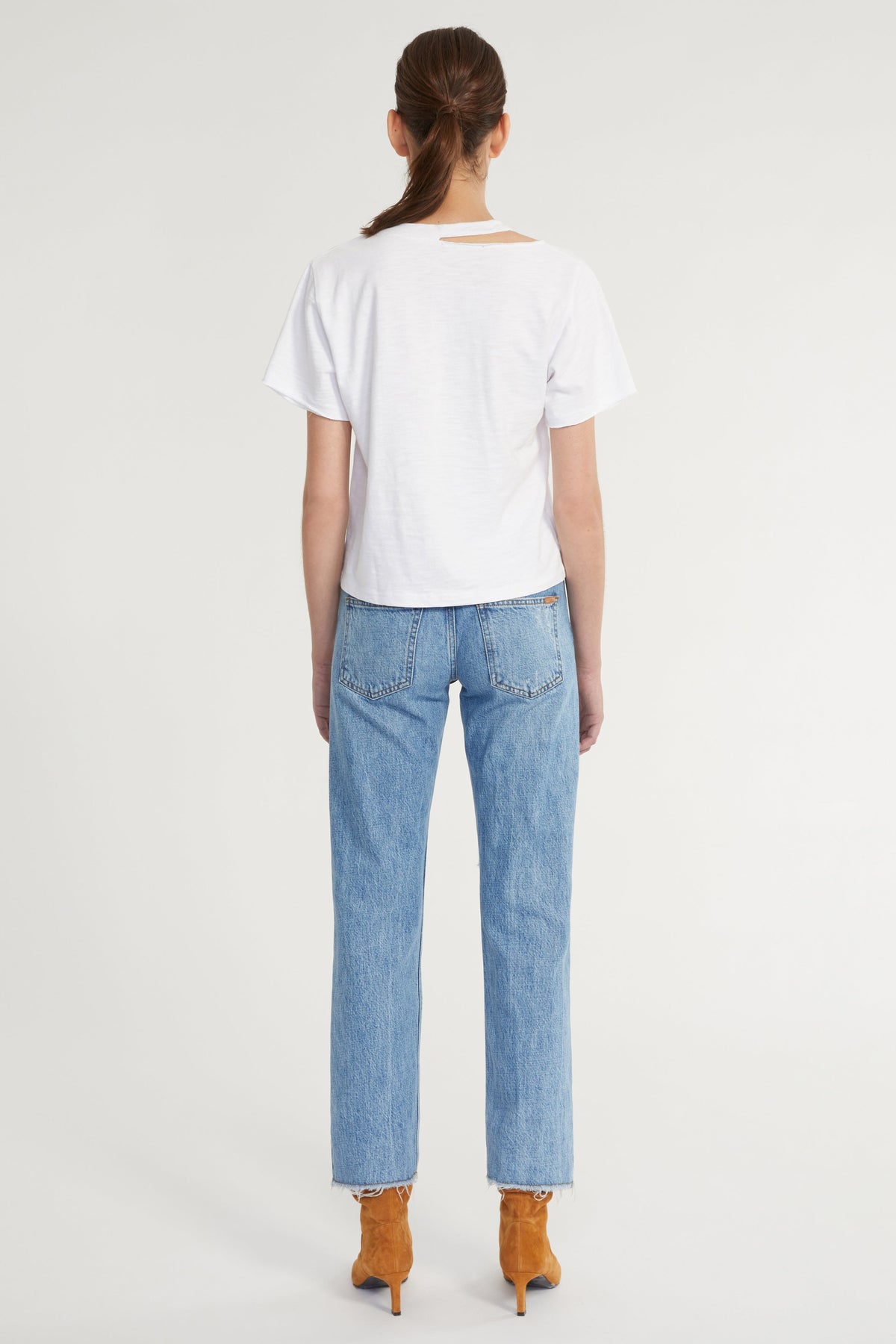 Tate Cut Out Tee in White
