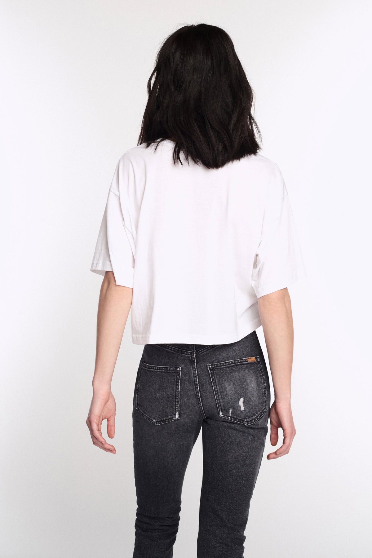 Tayler Crew Neck Tee in White