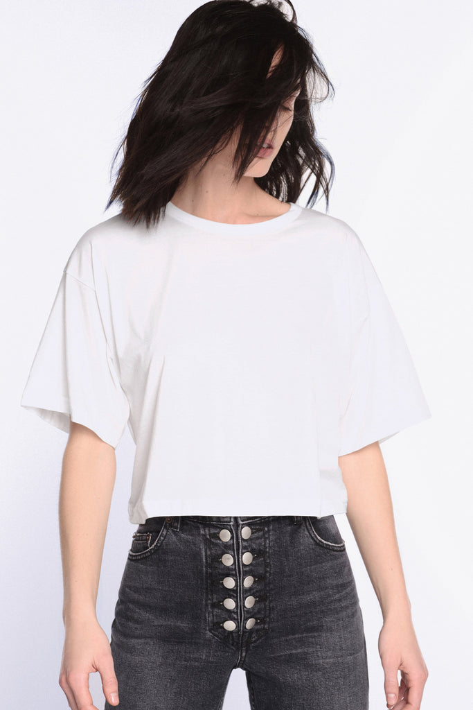 Tayler Crew Neck Tee in White
