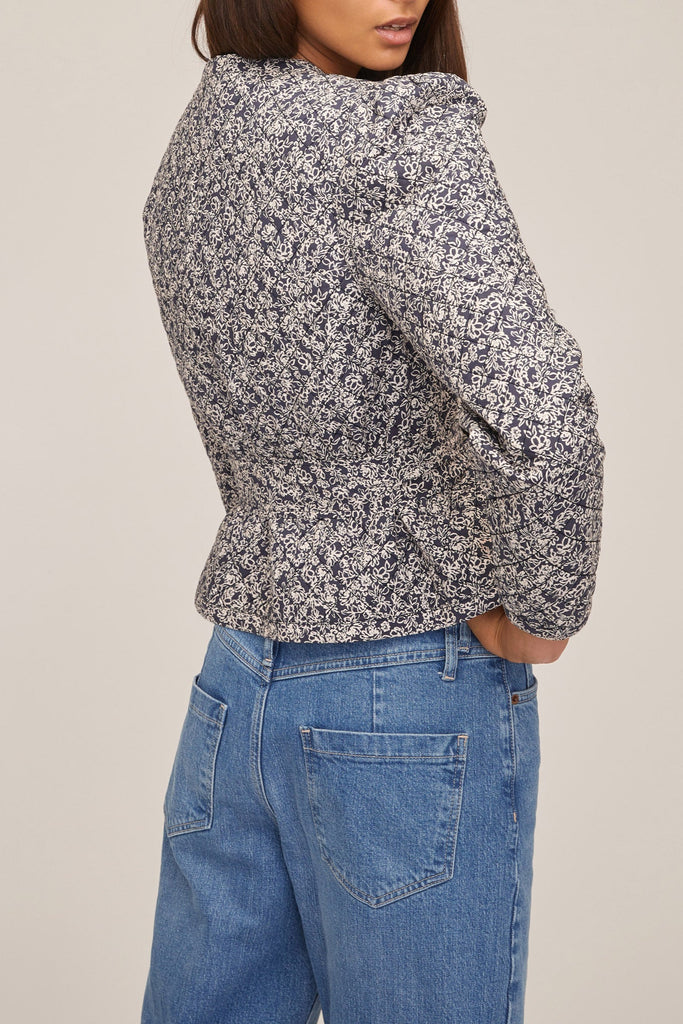 Albie Quilted Floral Shirt Jacket | MARISSA WEBB