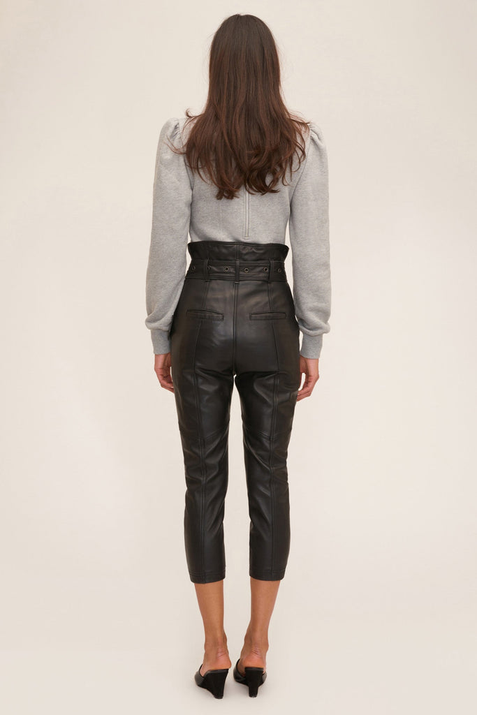 Anniston Leather Pant in Black | MARISSA WEBB