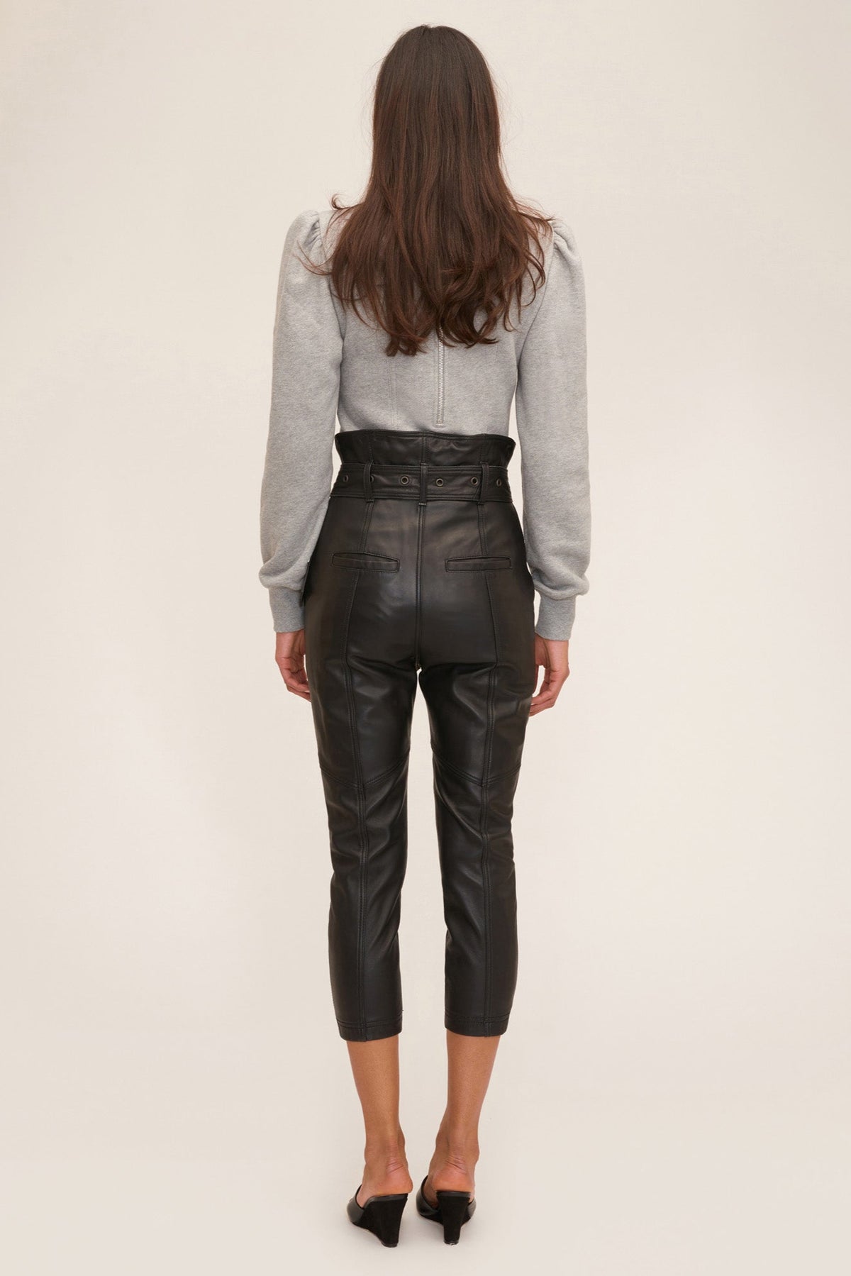 Anniston Leather Pant in Black | MARISSA WEBB