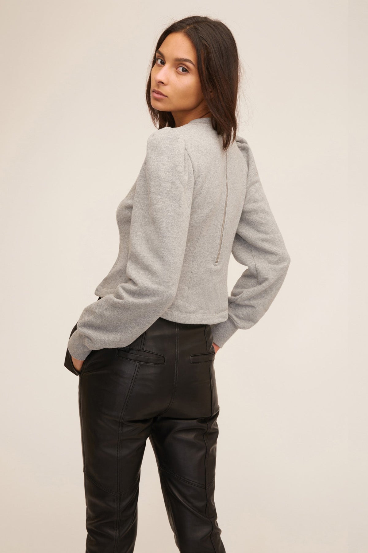Anniston Leather Pant in Black | MARISSA WEBB