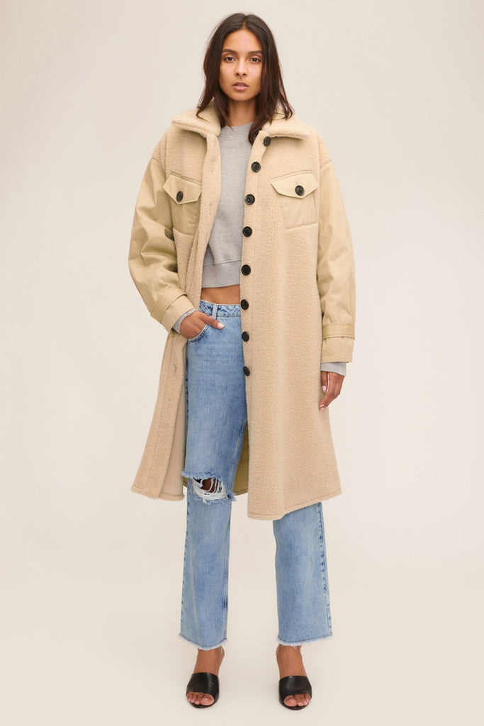 Frankie Sherpa Coated Canvas Trench | MARISSA WEBB