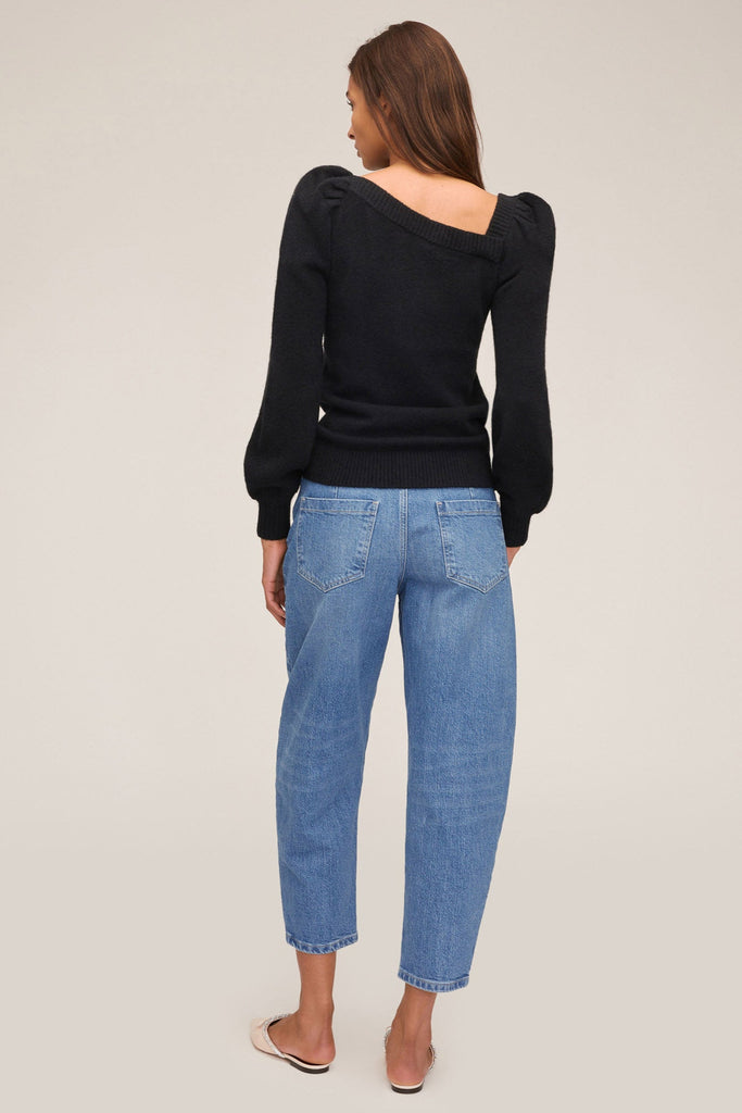 Stevie 80's Barrel Leg Jean in Medium Blue Wash | MARISSA WEBB