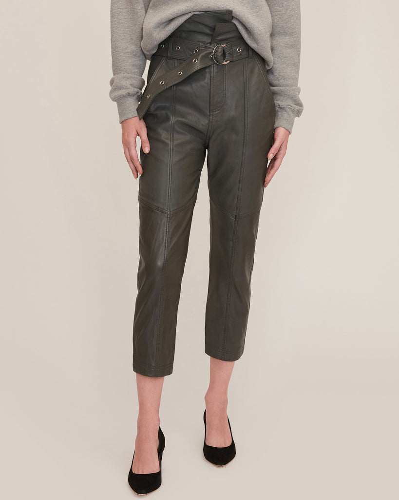 Leather Pant in Charcoal | Sample Sale | MARISSA WEBB