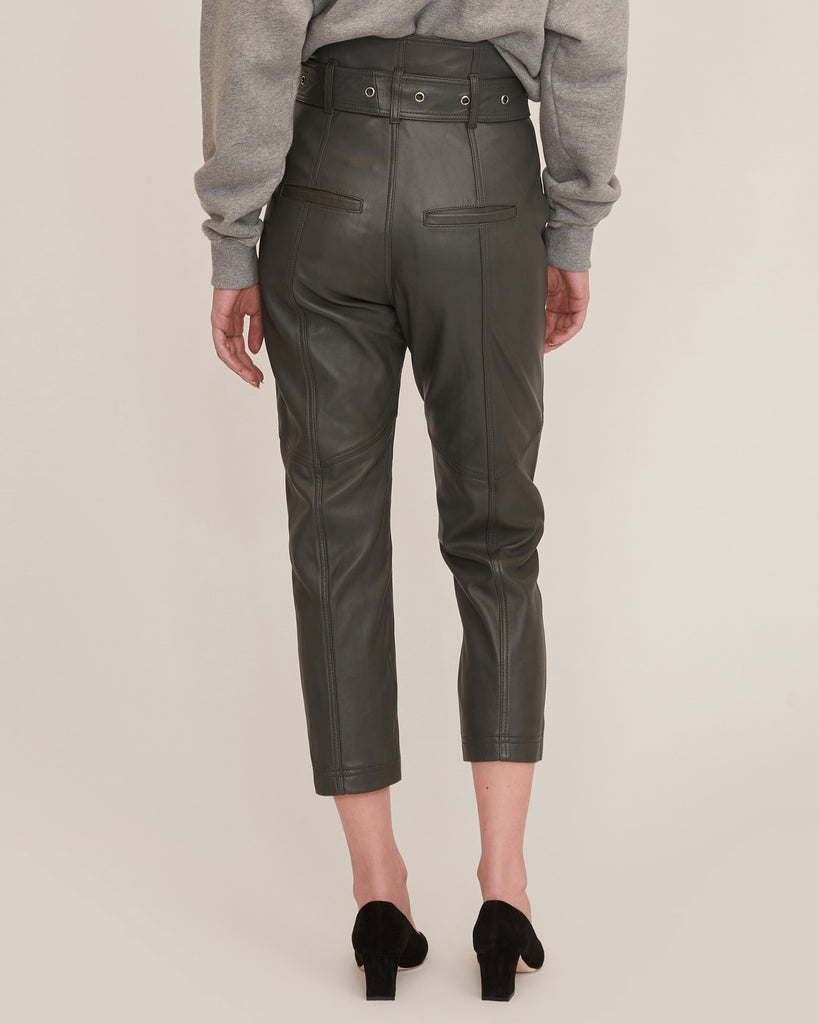 Leather Pant in Charcoal | Sample Sale | MARISSA WEBB