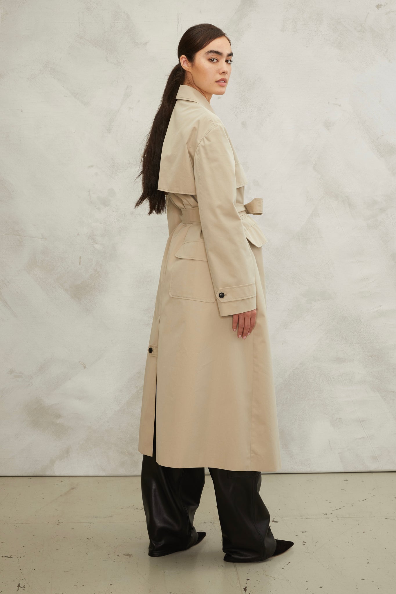 Greer Double Breasted Trench Coat | MARISSA WEBB