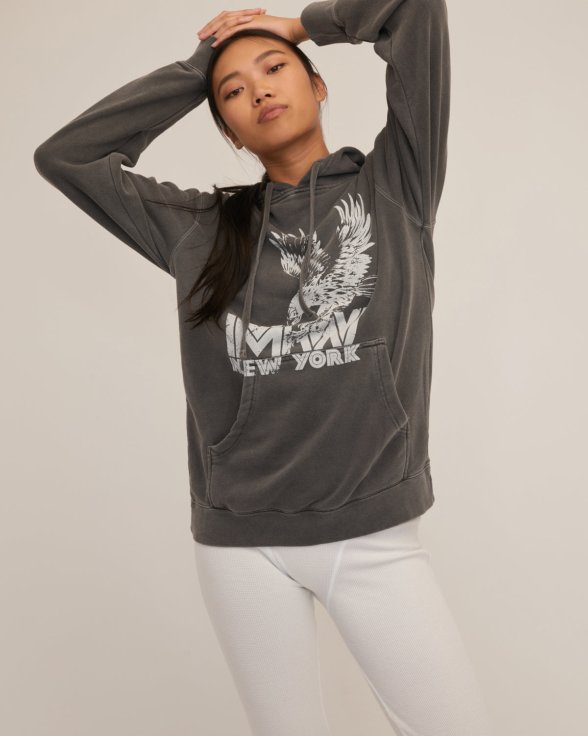 Eagle Graphic French Terry Hoodie | MARISSA WEBB