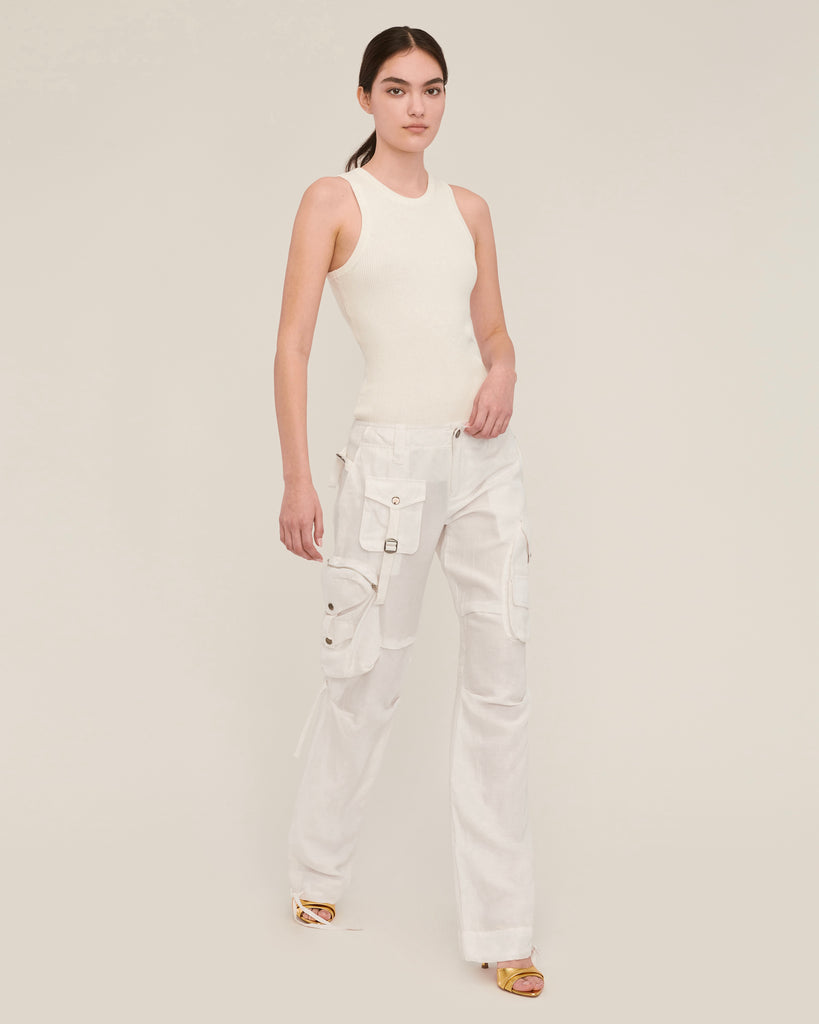 Jackson Low Rise Cargo Pant in Porcelain | MARISSA WEBBJackson Low Rise Cargo Pant in Porcelain | MARISSA WEBB