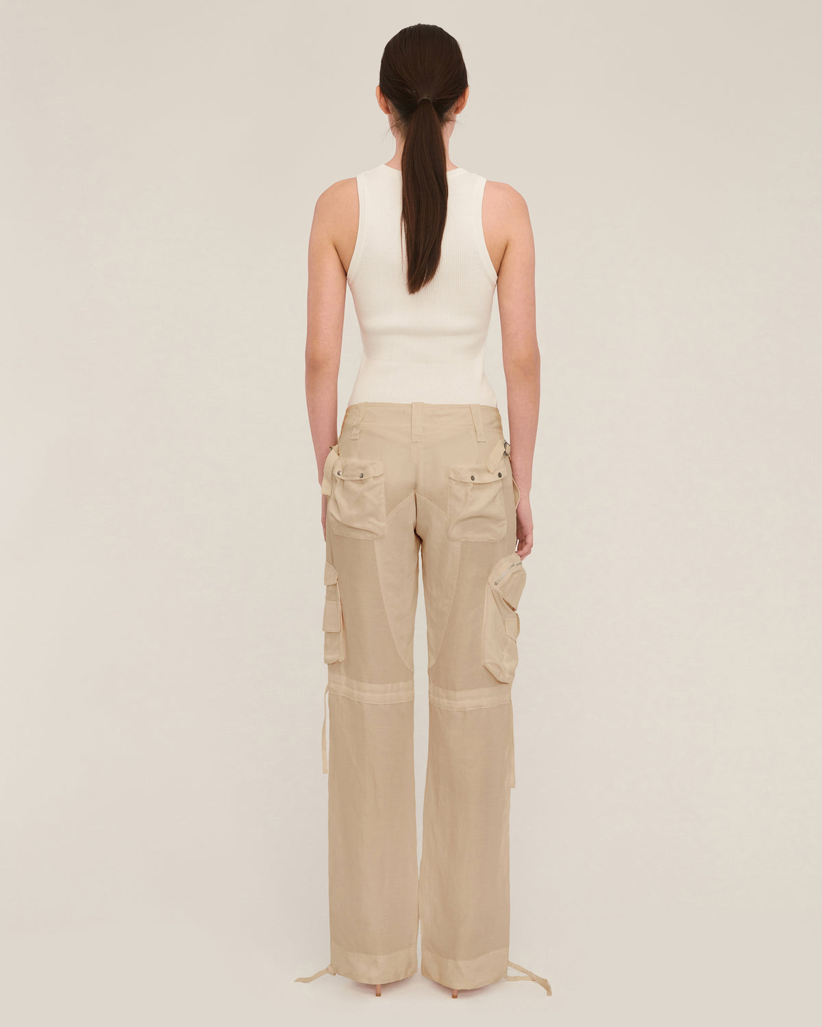 Jackson Low Rise Washed Cargo Pant in Washed Sepia | MARISSA WEBB