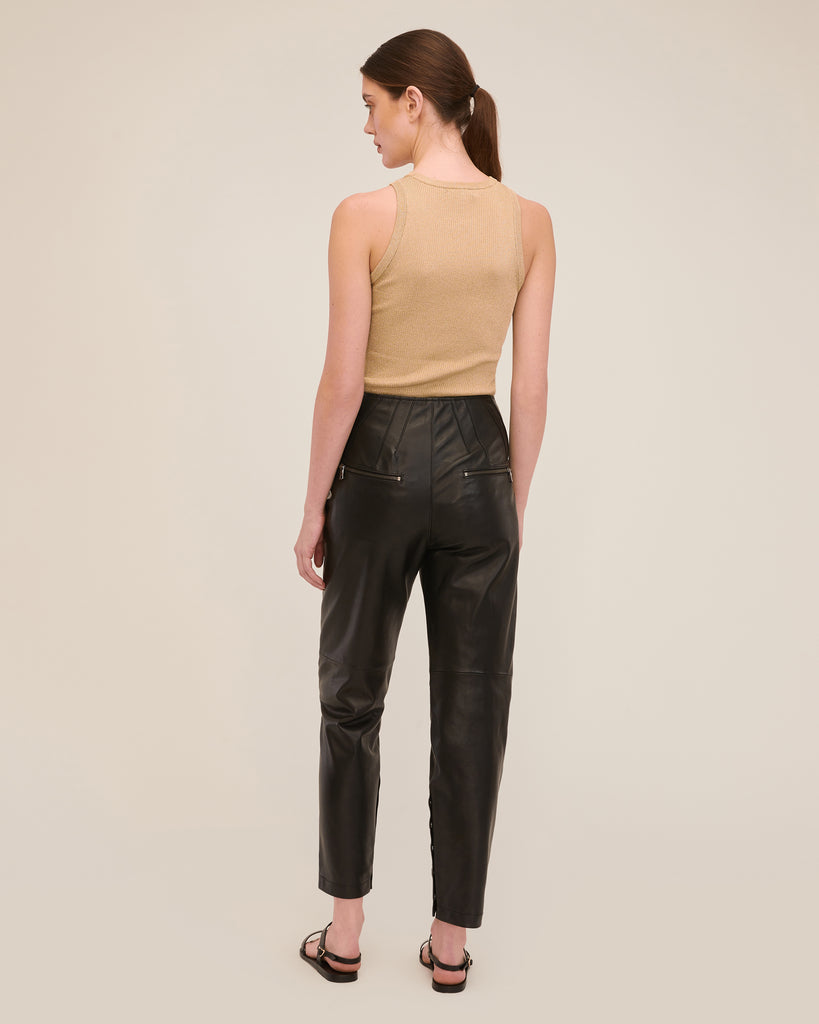 Makayla Full Length Leather Pant | MARISSA WEBB