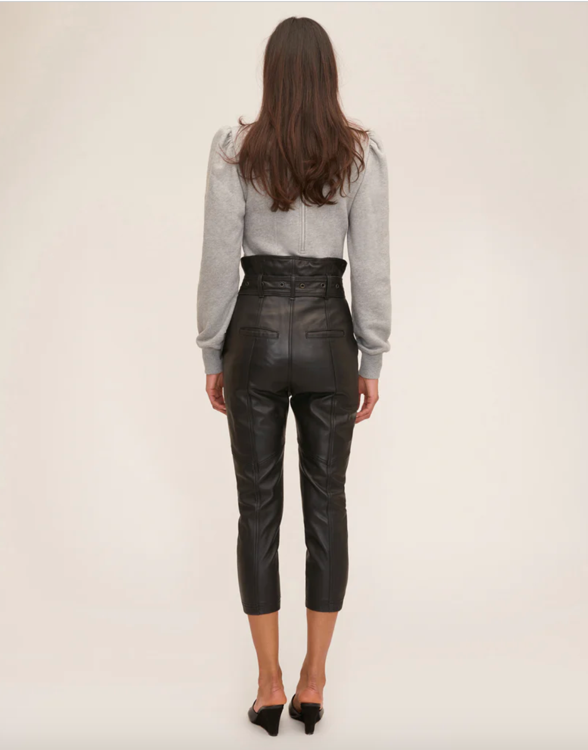 Leather Pant in Black